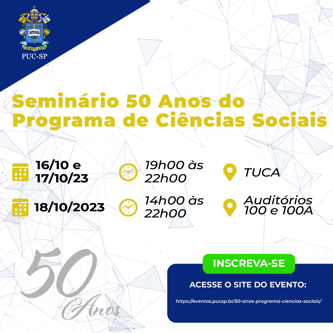 Seminário 50 Anos do Programa de Ciências Sociais