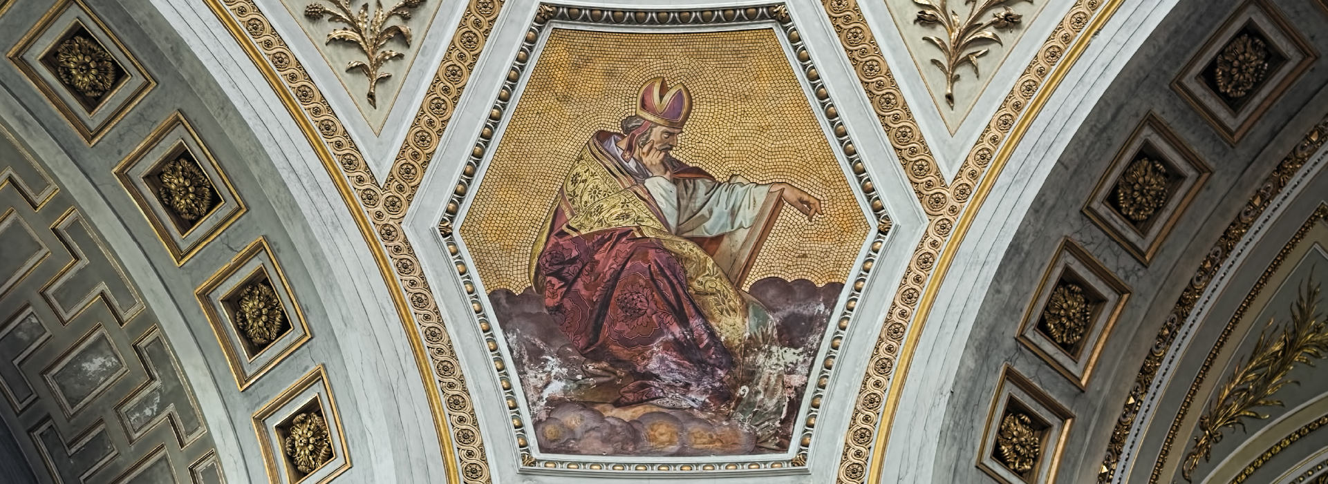 Pintura de Santo Agostinhona na Basílica de Esztergom, Hungria