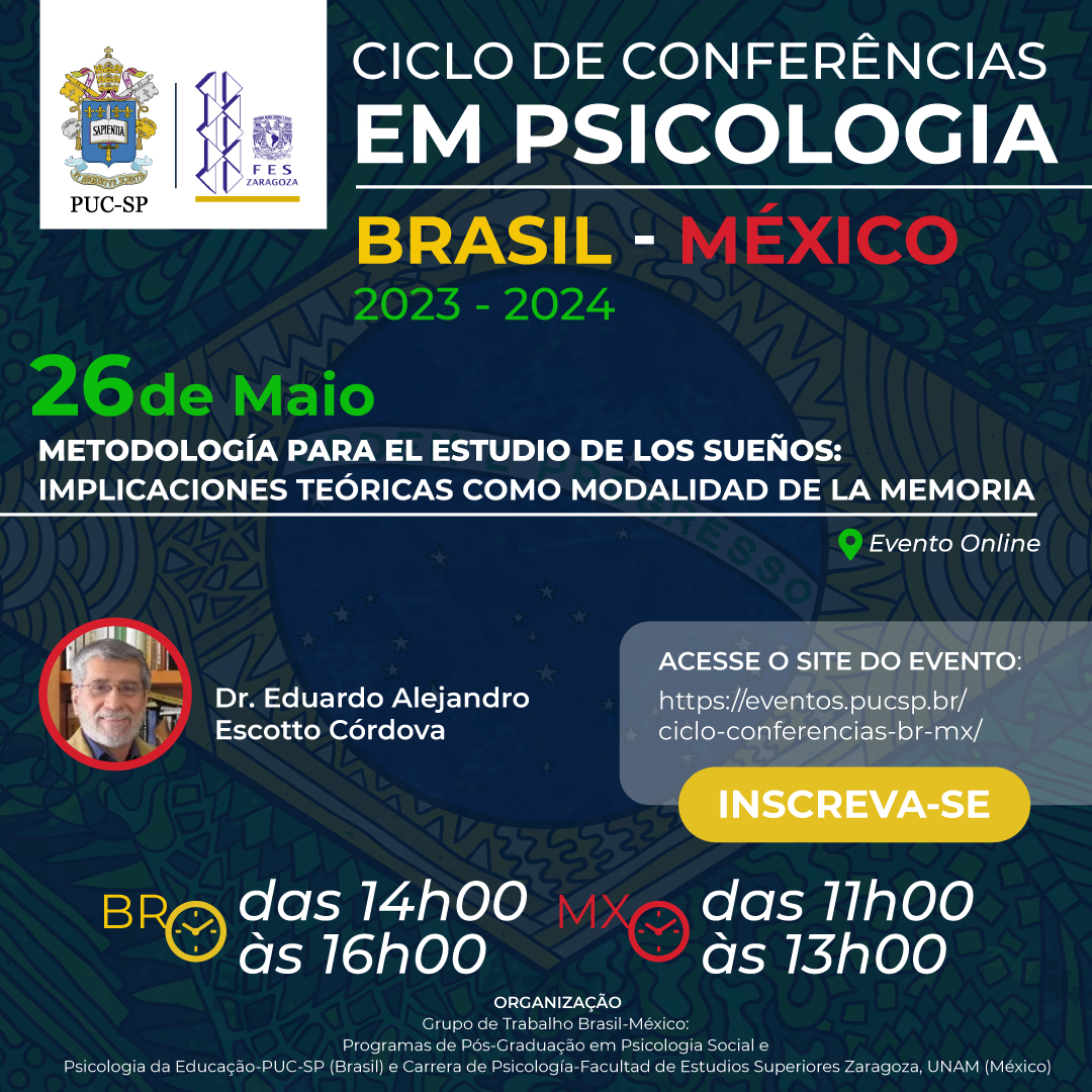 Post do Ciclo de Conferência Psicologia Brasil México